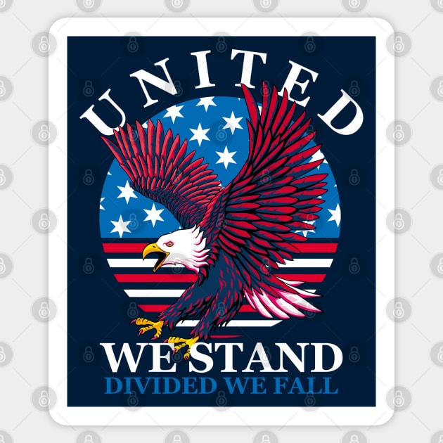 United We Stand - Divided We Fall Sticker by TMBTM